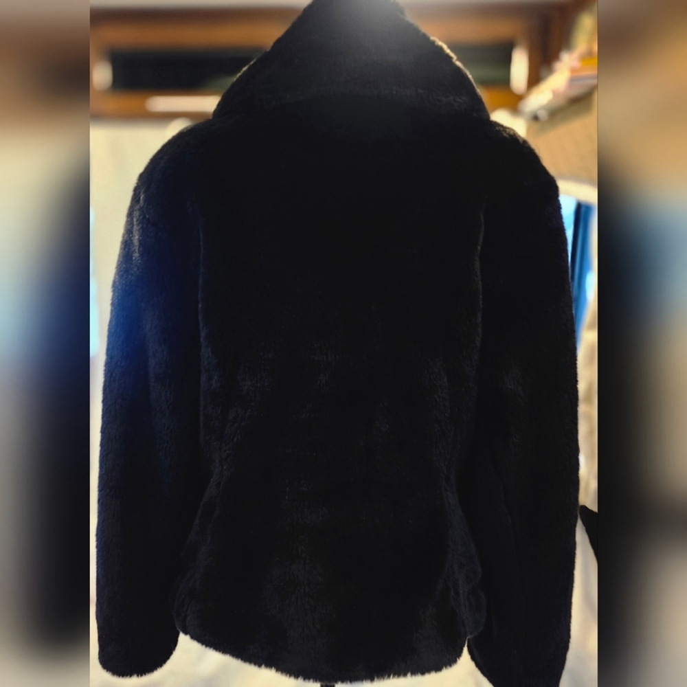 Chic Mossimo Black Teddy Jacket - image 4
